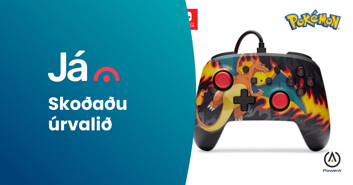 PowerA Enhanced Wired Controller - Charizard Firestorm/ Nintendo Switch ...