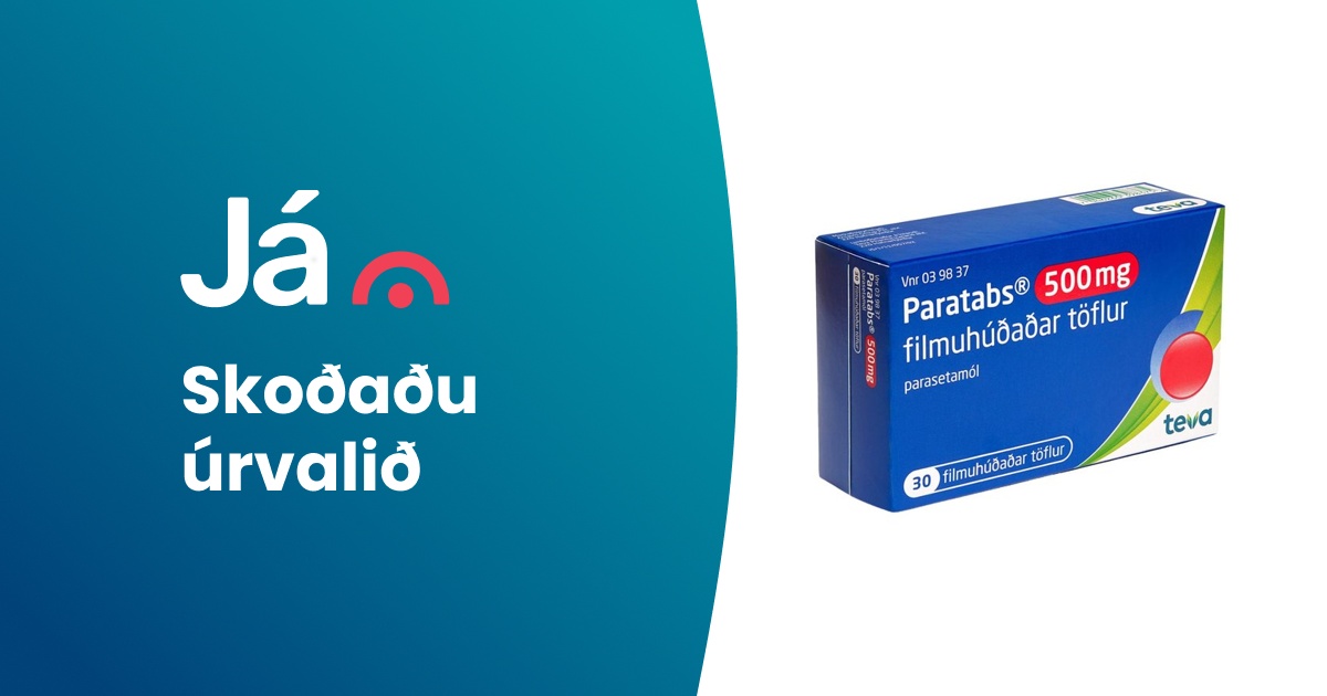 Paratabs 500mg 30stk - Vöruleit Já.is