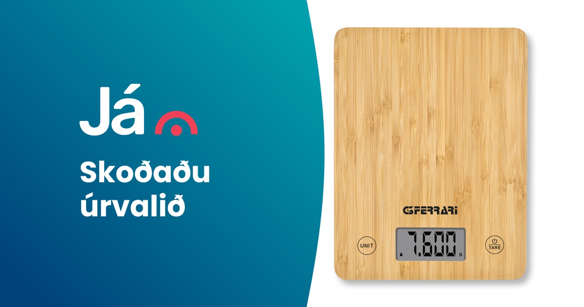 G3 Ferrari Natura Kitchen 1gr/10kg Bamboo eldhúsvigt - Vöruleit Já.is