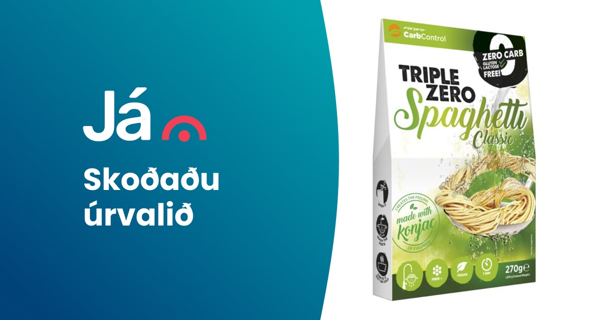 🍝TRIPLE ZERO spaghetti Classic 270g - Vöruleit Já.is