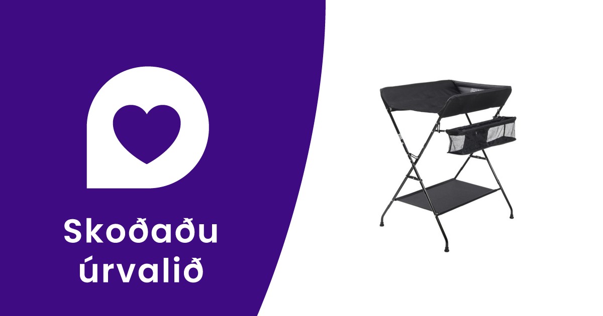 Babytrold Vera II Changing Table Black Vöruleit Já.is