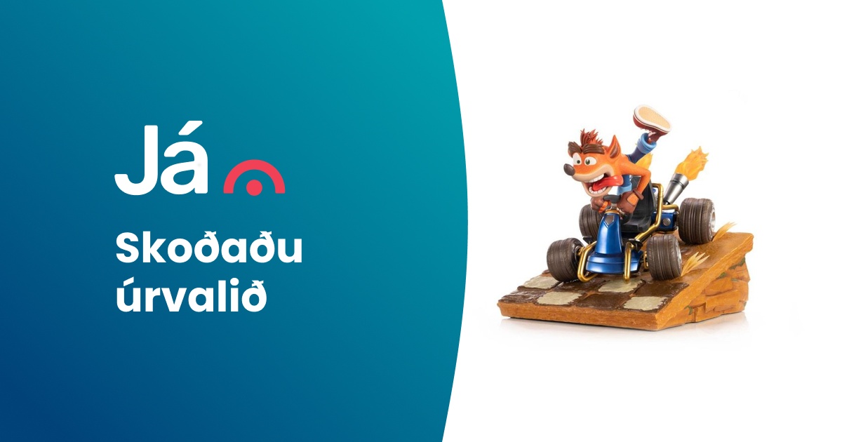 Statue Crash Bandicoot In A Kart First4Figures - Résine, Nitro-Fueled, Neuf, édition Collector